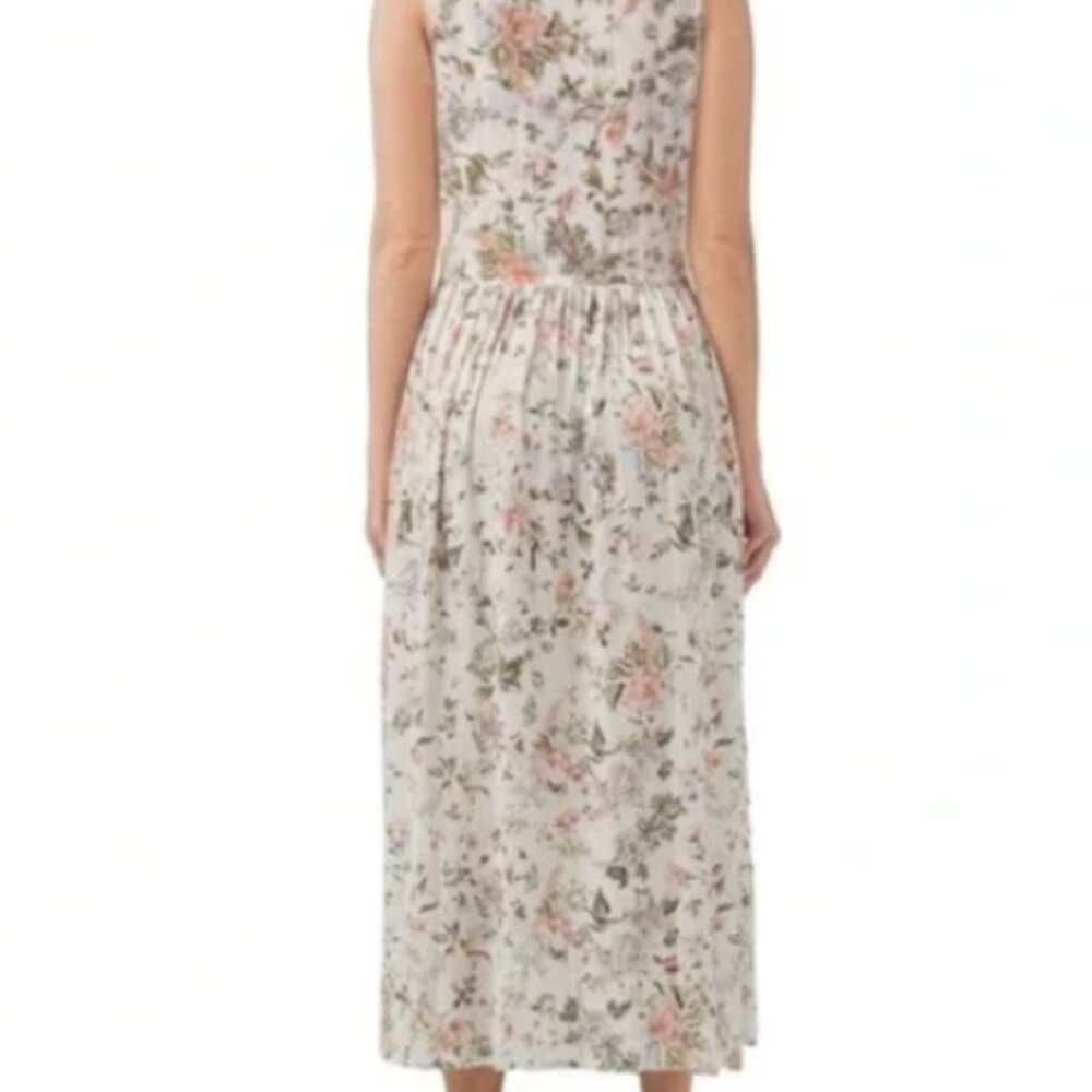FRYE Floral Button Midi Dress w/ Pockets - Size XL - Picture 4 of 8